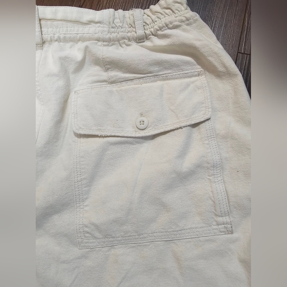 FP cotton/linen raw hem pants L - Picture 4 of 4